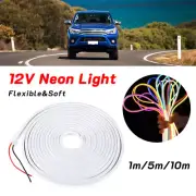 5m/10m Home Flexible Neon Light LED Light Strip 12V Car Xmas Atmosphere Light