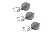 3x Cuisena 4cm Stainless Steel Mesh Tea Infuser Strainer Diffuser Filter w Chain