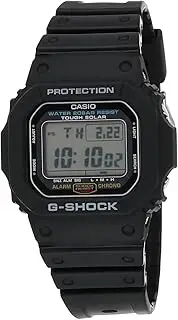 CASIO Men's G-Shock Tough Solar Worldtime Power Saver Watch, Clear Dial, Black Band