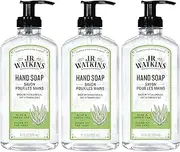 Liquid Hand Soap With Dispenser, Moisturizing Hand Soap, Alcohol-Free Hand Wash, Cruelty-Free, USA Made Liquid Soap For Bathroom or Kitchen, Aloe & Green Tea, 11 Fl Oz, 3 Pack