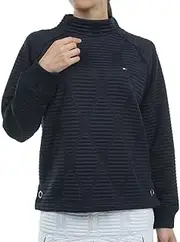 TOMMY HILFIGER GOLF(トミー ヒルフィガー ゴルフ) Women's Classic Skeleton Flag Quilted Jacquard Pullover