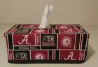 NCAA Alabama Crimson Tide Tissue Box Cover (rectangular) Handmade