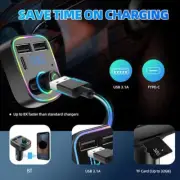 Wireless Bluetooth Car Kit FM Transmitter Radio Handsfree Charger I7N0