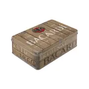 Nostalgic-Art Flat Tin Bacardi Wood Barrel