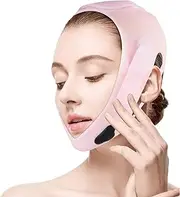 Soft Silicone Chin Strap,Double chin reducer,V line face slimming strap,V line lifting mask,Face Strap for Women(Beige-Skin tone)