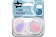 Tommee Tippee Closer To Nature Night-time Soothers 18 To 36 Months 2 Pack