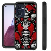 FUSION For OnePlus Nord N300 5G Case Hybrid Phone Cover ANGEL SKULL
