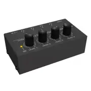 1 PC 4 Channels 12V Mini Ultra-Compact Stereo Headphone/Earphone Audio Amplifier