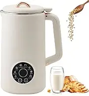 Nut Milk Maker Machine & Soy Milk Maker 1L with LED Display, Auto-Clean, Filter-Free, Keep Warm, Timer for Homemade Almond/Oat/Plant Milks, Soups, Milkshakes