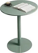 High Top Table Bar Table, Modern Pub Table, Round Bistro Table Cocktail Table with Green Top and Metal Base, Height Dining Table for Kitchen, Living Room, Easy Assembly(48x62cm)