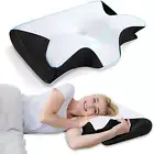 Memory Foam Cervical Pillow, 2 in 1 Ergonomic Contour Orthopedic Pillow for Neck