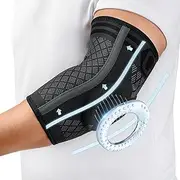 CAMBIVO Elbow Brace for Tendonitis and Tennis Elbow with Gel Pad and Dual Stabilizers, 2 Pack Arm Sleeves for Women & Men, Elbow Compression Sleeve for Golfer's Elbow, Weightlifting (Black, Large)