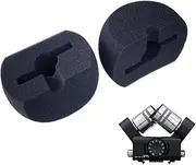 V-MOTA Customizing Microphone Windscreen Foam Cover Compatible with Zoom H5 H6 H8 XYH-5 and XYH-6 Portable Handy, Improve Audio Quality Reduce Wind Noise (Black 2 Pieces)