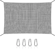Climbing Cargo Net | Double Heavy Layers In Playground Cargo Netting: Fall Protection Net With 4 Safety Hooks For Indoor Playground Backyards