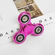 HERSE Electroplated Tri-Wing Fidget Spinner, Pink