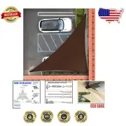 Durable Outdoor Triangle Shade Sail (7' x 12' x 13.9') - Custom Sizes Available