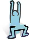 Keith Haring Childrens Chair / Decorational Object Blue by Vilac
