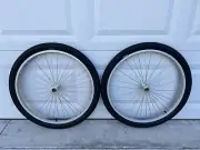 Handcycle, Wheelchair off road wheels .Pair