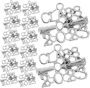 [IWOWHERO] 20pcs 2023 2023 Graduation Pendant bangle keychain number pendant tassel keychain 2023 year charm 2023 Charms for Crafts year 2023 charms class of 2023 charms for graduation bulk