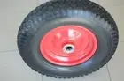 16" Flat Free Puncture Proof Pneumatic WHEELBARROW CART WHEEL4.00-8, Brand New