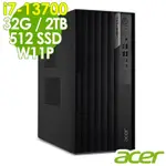 ACER VM8715G 商用工作站(I7-13700/16G/2TB+512G SSD/RTX4060TI_8G/500W/W11P)