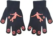 [Generic] Kids Winter Gloves, Kick Ball Pattern Stretchy Mittens, Children Knit Mittens, Stretchy Knitted Gloves For Boys And Girls