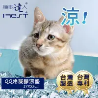 在飛比找Yahoo!奇摩拍賣優惠-【睡眠達人irest】 QQ冷凝膠寵物涼墊(55x27cm*