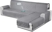 100% Waterproof Sectional Couch Covers L Shaped Sofa Covers Chaise Lounge Cover