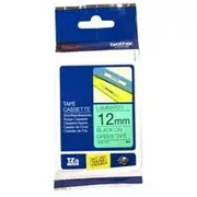 Brother Laminated Tape 12mm x 8m Black on Green TZe-731