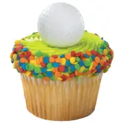 CLEARANCE New Cake Toppers Golf Cupcake Rings One Dozen