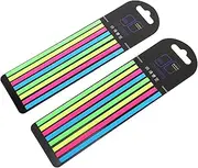 Angoily 2Pcs Fluorescent Page Marker Reading Strips Portable Highlighter Sticky Tabs for Books Study Supplies for Home Office and School Use Book Accessories
