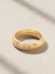 [Foundrae] Foundrae - 18-karat Gold Diamond Ring - 7 7 Gold