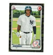2020 Bowman Jasson Dominguez Camo Rookie Card Yankees