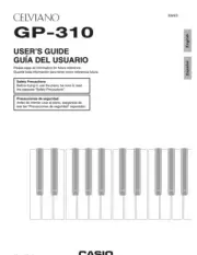 Owners Manual/User’s Guide Intructions Casio GP-310 Celviano Electronic Keyboard