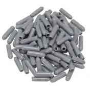 100pcs Rubber End Caps 3mm(1/8") Bolt Cap Cover Screw Thread Protectors Grey