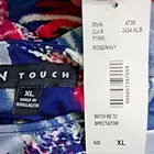N Touch Women S M L XL Navy Blue Fuchsia Colorful Blouse Top Shirt Sweater Tee