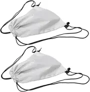 WESIEVYA 2pcs Drawstring Backpack Sports Storage Bag Lightweight Gym Outdoor Pouch for Hiking Shopping Fitness Activities Capacity for Books Clothes and More