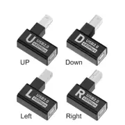 1× USB 2.0 Type B Print Adapter Angle Plug Jack Male To Female Converter Scanner