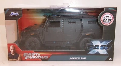 2023 JADA TOYS 1:32 FAST & FURIOUS BLACK AGENCY SUV FAST X