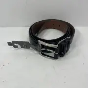 Allen Edmonds Belt Mens Size 54/ 137 Black Italian Calfskin Leather 39501 USA