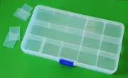 15 Grid Slot Compartment Plastic Adjustable Storage Box Jewellery Tool Container