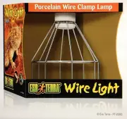 Exo Terra Small Wire Clamp Lamp Reptile Terrarium Habitat Porcelain Light Fixtur