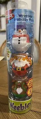 Weebles Holiday 3 Pack - Playskool MIB - Santa Clause/Wandy Wanedeer/Cool Curtis