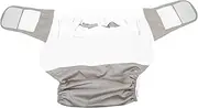 Hoement Elderly Diapers Men's Incontinence Underwear Washable Leakproof Adjustable Soft for Overnight Use