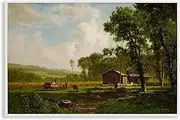 Stupell Industries Early Settlers Classical Framed Giclee Wall Art Design by one1000paintings, White Framed, 18 x 12
