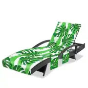 Lounge Chair Towel Cover, Chaise Lounge Cover, Beach Chair Covers Grass Green