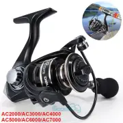 Carrete De Pesca Giratorio Fishing Reel 5.2:1 Spinning Coil Left/Right 12BB 12KG