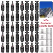 2-20p Connectors For IP67 MC4 Solar Panel 30A Plug Socket Male&Female Waterproof