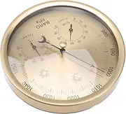 Barometer,Outdoor Barometer,Barometer Thermometer Hygrometer,5.1 in Analog Weather Station,Dial Type Barometer for Wall,3 in 1 Weather Barometer,for Home Wall,Fishing Boat,Office Wall Decor