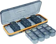Beavorty Travel Organizer Storage Case for Medicines Capacity Compartment Pill Box Removable Daily Reminder for Seniors Durable Portable Medicine Container